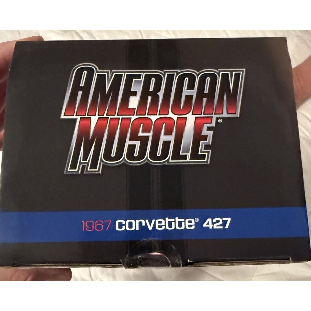 MINT NIB - Auto World American Muscle 1967‎ Black Chevy Corvette 427 Die Cast - Picture 6 of 9